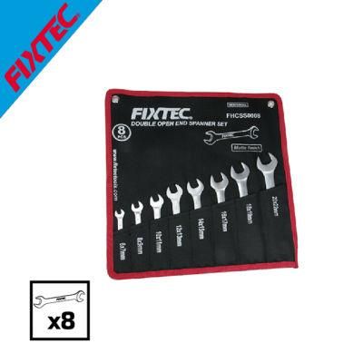 Fixtec Carbon Steel Double Open End Spanner Set with Matt Surface