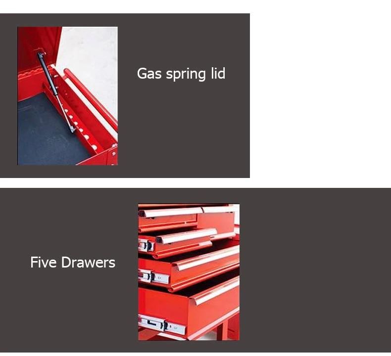 Repair Tool Car Auto Storage Rack Self-Locking Drawer Cabinet Truck with Small Trolley