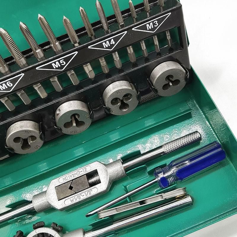 32PCS Alloy Steel Metric Spiral Pointed Screw Tap Die Set