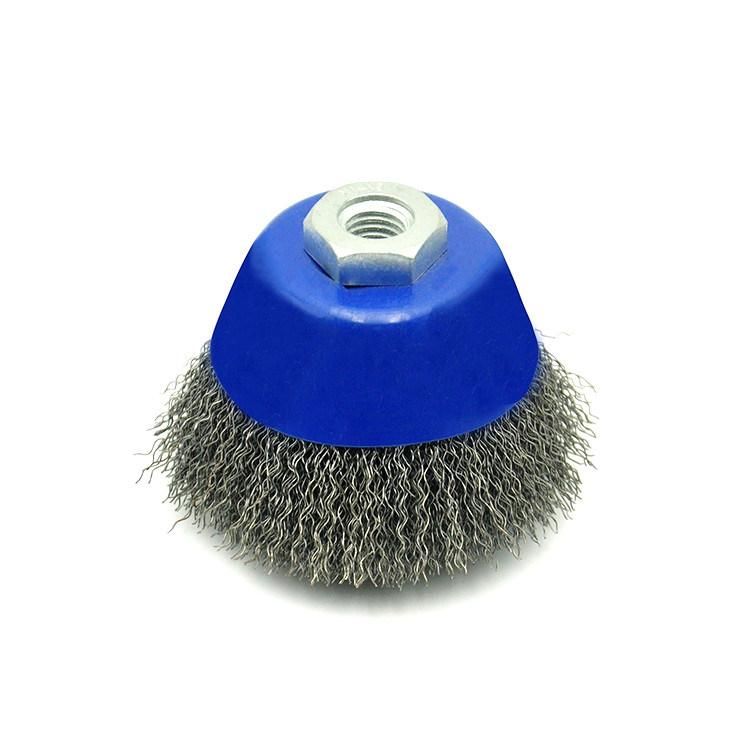 Red Brass Wire Crimped Wire Steel Wire Cup Brush