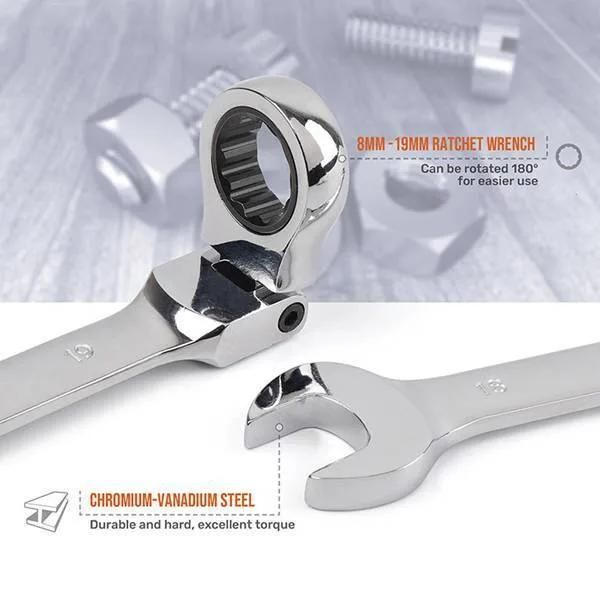 Ratchet Wrench Double-Ended Wrench Movable Wrench Set