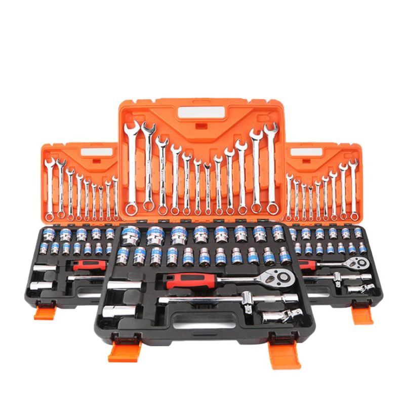 37 PCS Kit Box Set Automotive for Car with Tool Socket Spanner Auto Wrench Ratchet Sockets Sets Hand Tools