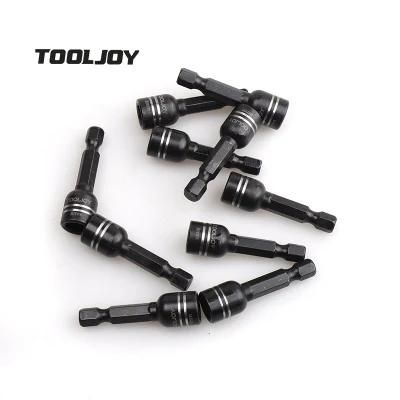 Black Finish CRV Material 6mm 8mm 10mm Nut Screwdriver Bit Socket