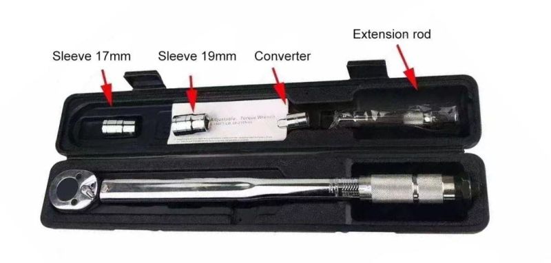 Adjustable Drive Click 1/2 Inch Handle Spanner Ratchet Wrench Mechanical Spanner Torque Wrench