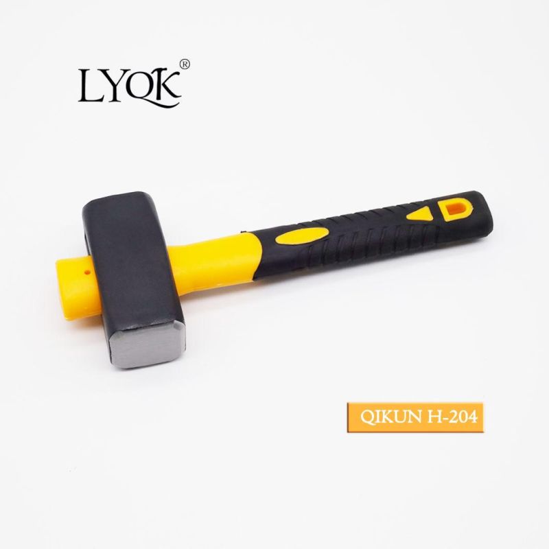 H-203 Construction Hardware Hand Tools Plastic Coated Handle German Type Stoning Stone Hammer