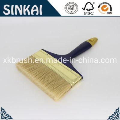 Colombia Plastic Handle White Bristle Painting Brush