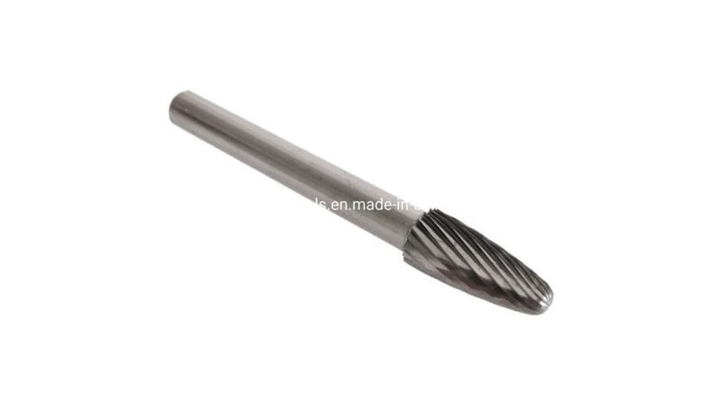 High Speed Carbide Taper Rotary Burr Cutter Bits for Aluminum