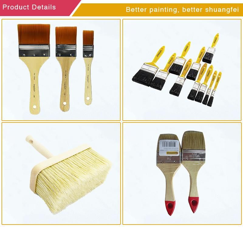 Decoration Tools Painting Brush Wall Wholesale Wood Paint Brush with Different Size