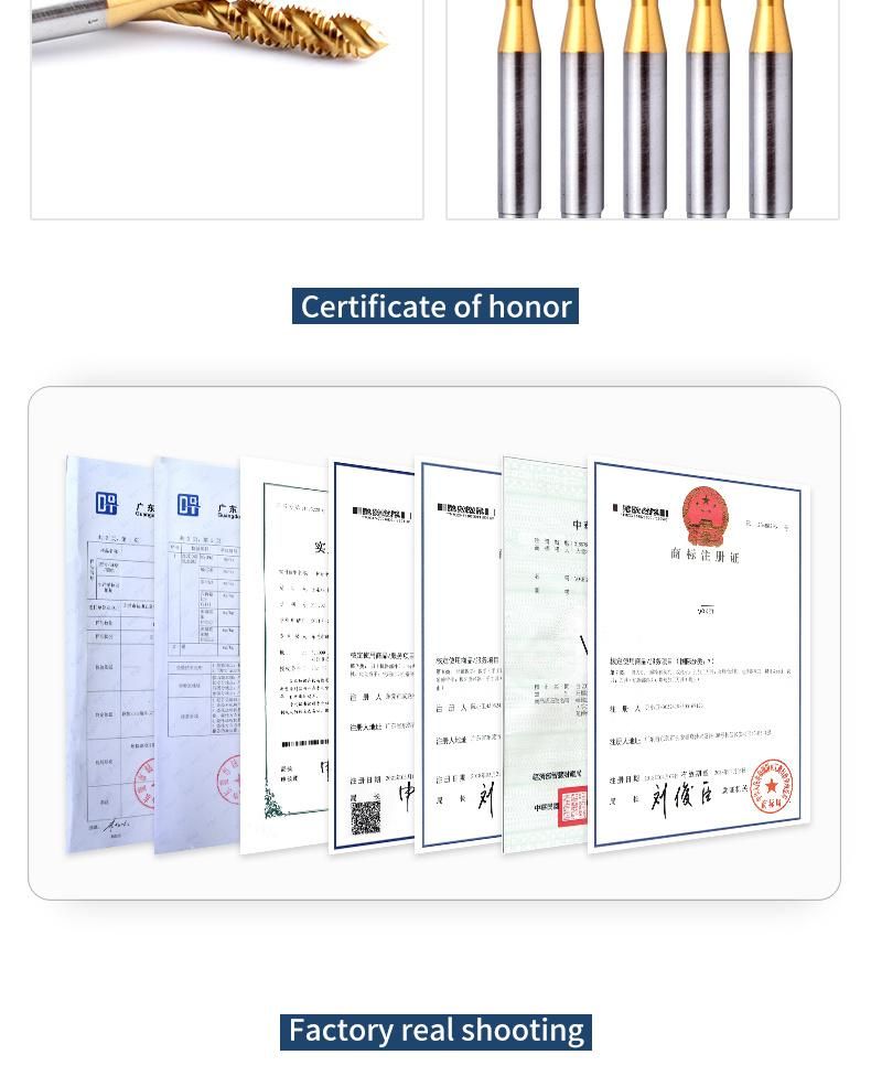 Hsse-M35 JIS with Tin Spiral Fluted Taps Unf Uns 0-90 0-80 1-72 2-64 3-56 4-48 5-44 6-48 6-40 8-40 3/16 10-48 10-36 10-32 12-32 12-28 1/4 Screw Fine Thread Tap