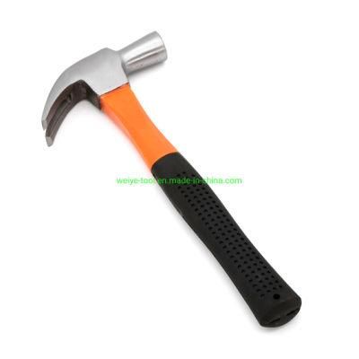 British Type Claw Hammer with Fiberglass Handle