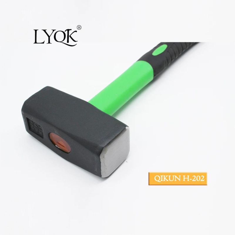 H-202 Construction Hardware Hand Tools Plastic Coated Handle German Type Stoning Stone Hammer