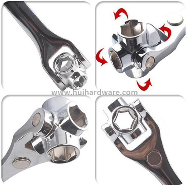 8 in 1 Flexible Socket Wrench with Mirror Surface