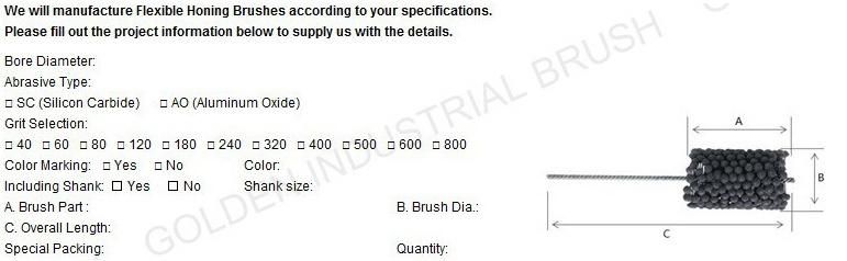 Diameter 4.5 mm Gun Hones Cleaning, Flex Brush Hone, Hone Polishing, Auto Pistol Cleaning