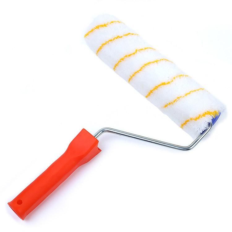 9 Inch Rubber Plastic Handle Paint Microfiber Roller Brush