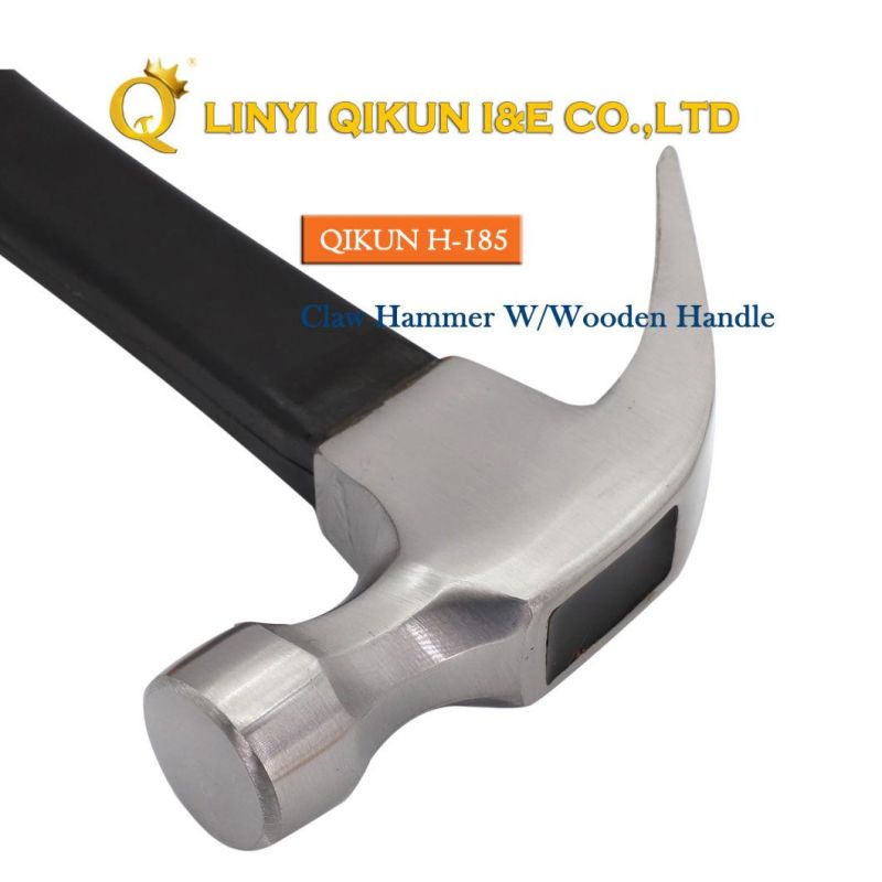 H-180 Construction Hardware Hand Tools American Straight Type Claw Hammer with Plastic Coated Handle