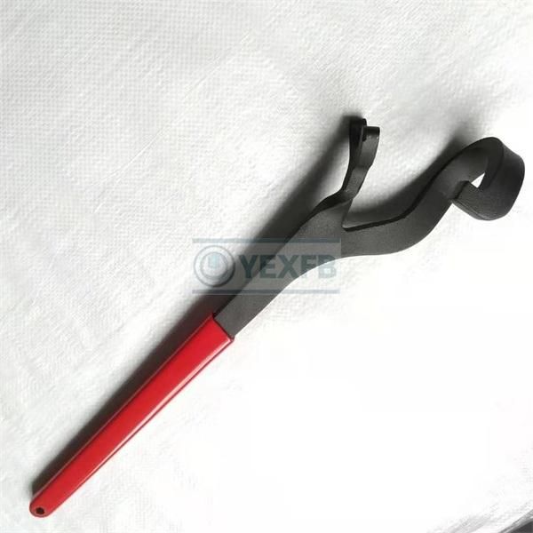 40 Cr-V Steel Rubber Handle Valve Wheel Spanner/Wrench 555 mm