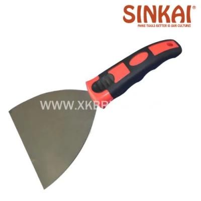 Professional Wooden Handle Flexible Blade Carbon Steel Putty Knife in Painting