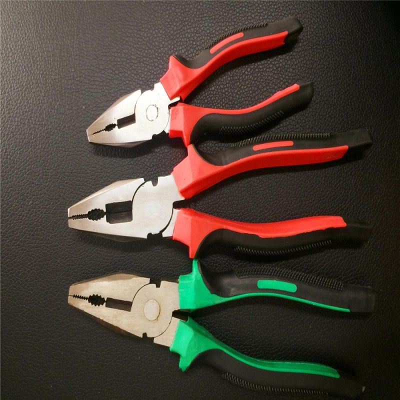 Combination Cutting Plier with Double Color Handle