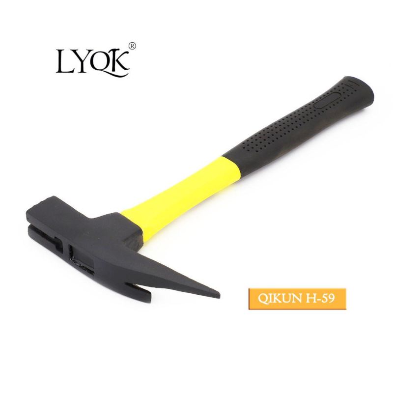 H-58 Construction Hardware Hand Tools Plastic Coated Handle German Type Claw Hammer