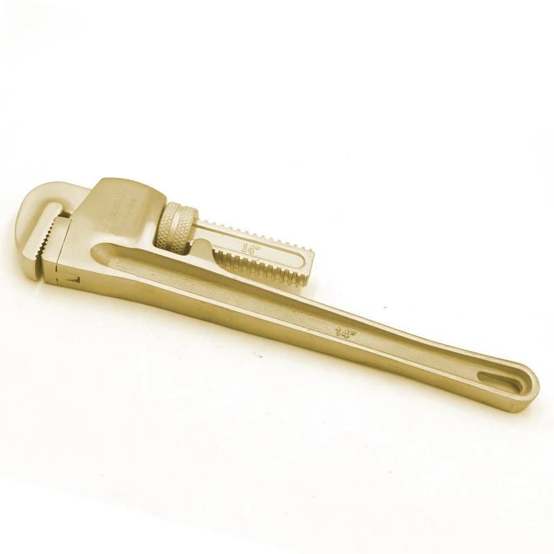 WEDO High Quality Aluminium Bronze Pipe Wrench (American Type) Non-Magnetic/Sparking Pipe Spanner