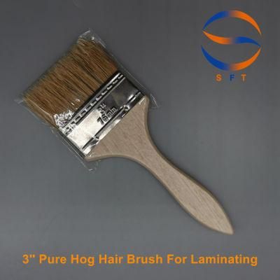 3&prime;&prime; Solvent Resistant Pure Hog Hair Brush for Fiberglass Laminating