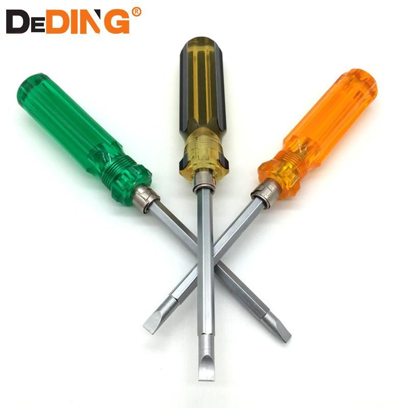 Magnetic Head Cross Tip Flat Screwdriver with Non-Slip Handle