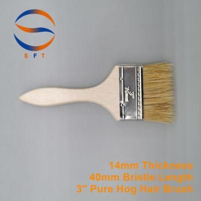 3 Inch Pure Hog Hair Brushes FRP Brush for Laminating