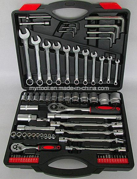 Hot Sale-77PC Professional Wrench Socket Tool Set (FY1077B)