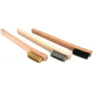 3-PC Mini Wooden Handle Wire Brush