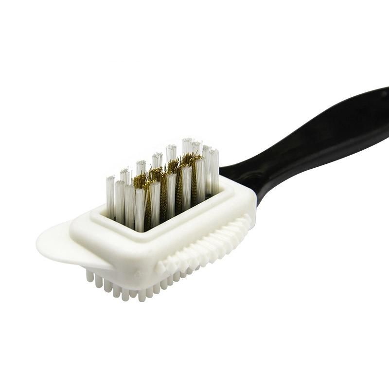 Double Side Velvet Leather Multi - Side Copper Wire Shoe Cleaning Care Brush