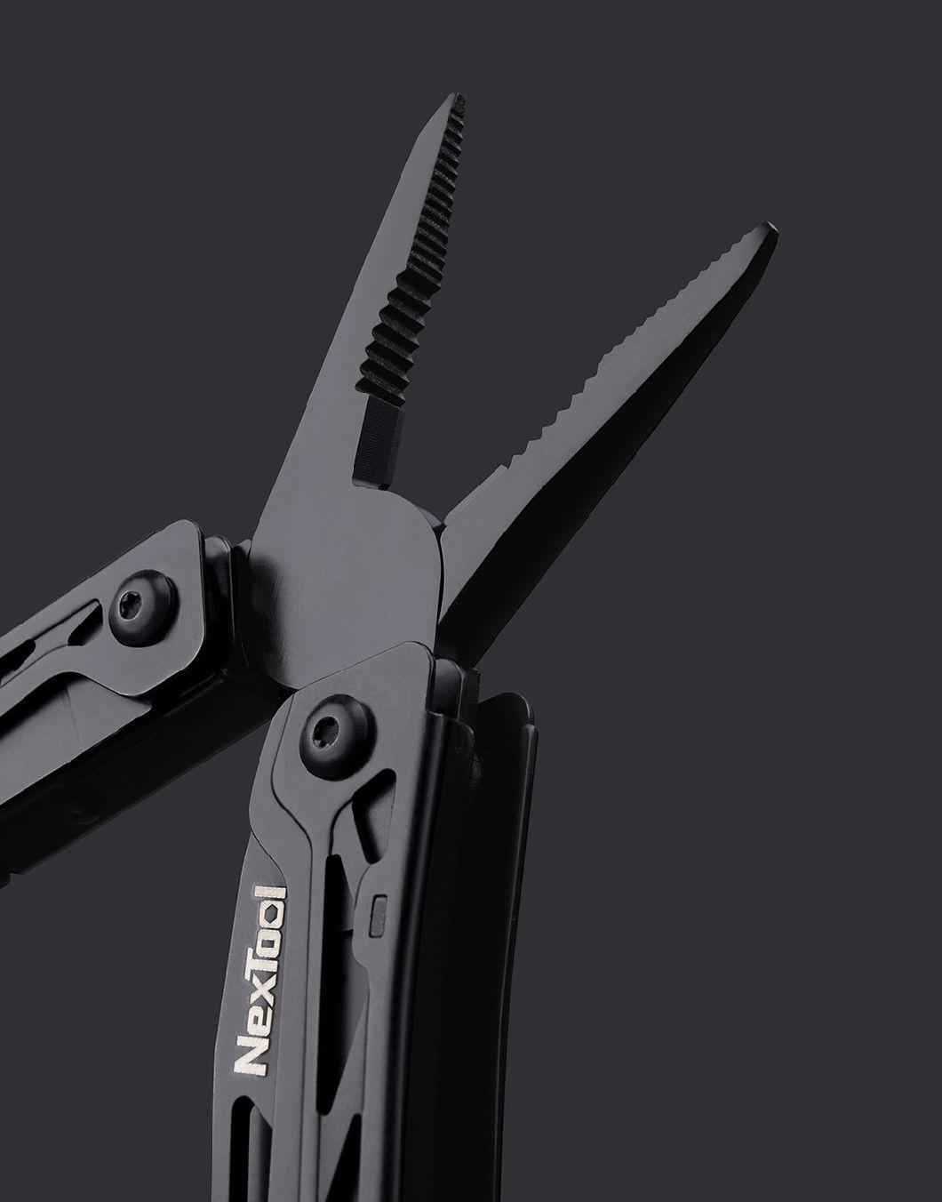 Nextool Black Coating Pliers Stainless Steel Multitool with Screwdrivers Set