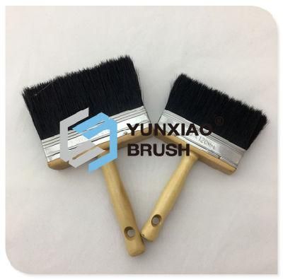 Black Bristle Ceiling Brush with Wood Handle Hardware