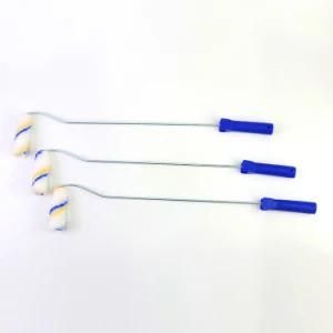 New Polyester Fiber Roller Long Blue Plastic Handle Paint Roller Brush