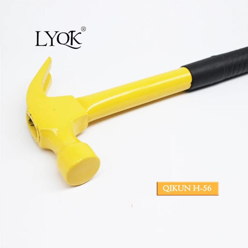 H-55 Construction Hardware Hand Tools Plastic Coated Handle German Type Claw Hammer