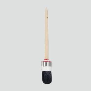 Natural Bristles Brushes Round Oval Chalk Wax Paint Brush for Furniture