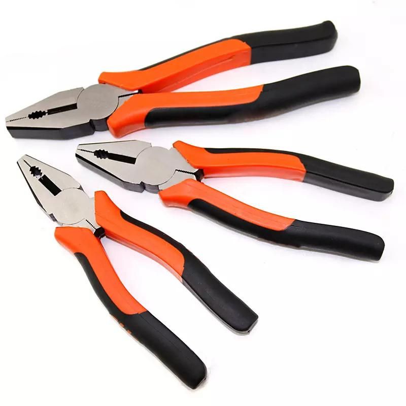 High Quality Rubber Handle Drop Forged Cr-V Pliers