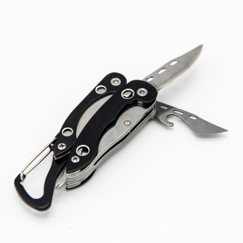 Multitool Multifunction Knife Folding Pocket Tool with Plier Carabiner