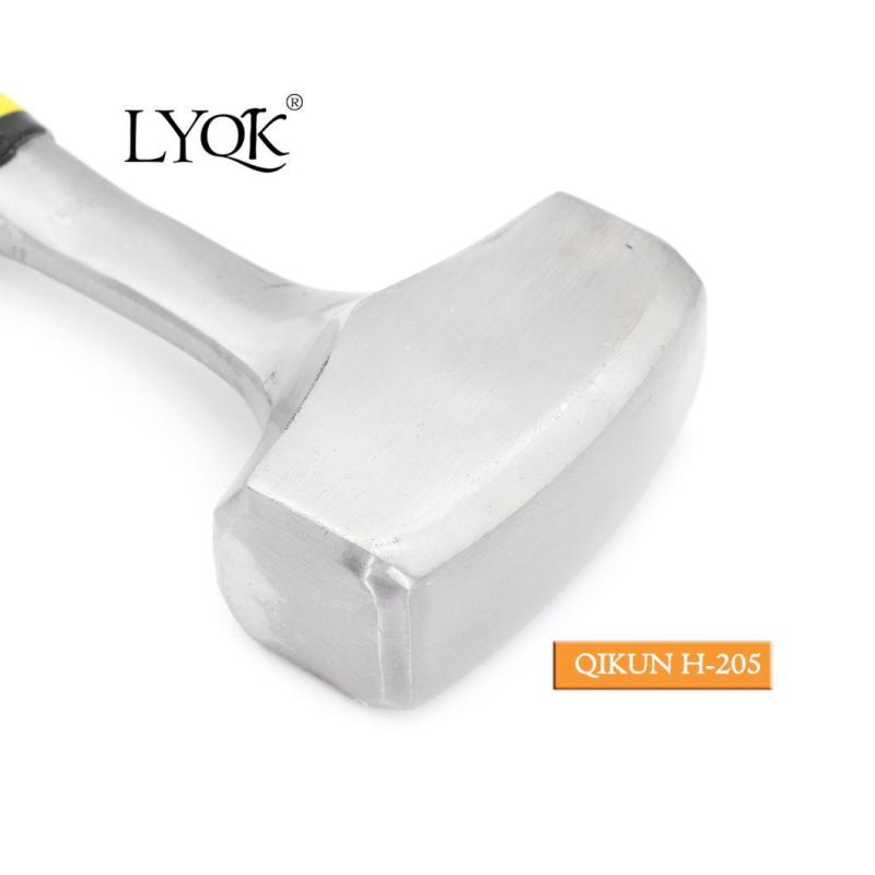 H-205 Construction Hardware Hand Tools Plastic Coated Handle German Type Stoning Stone Hammer