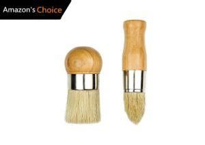 2PCS PRO Chalk Bristles Wax Paint Brush Furniture