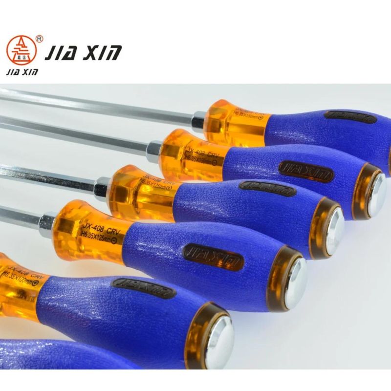 Dual Color High Quality Impact Aftershock Bright Chrome Piercing Screwdriver