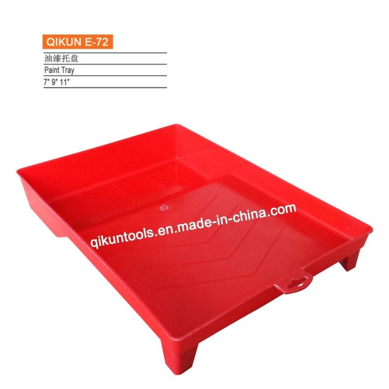 E-72 Hardware Decorate Paint Hand Tools Red Color Plastic Paint Tray