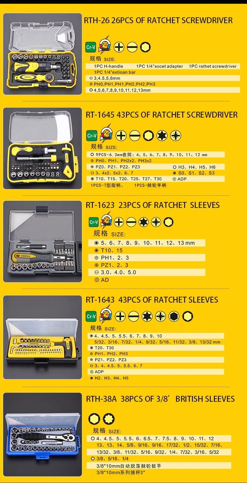 43-in-1 Ratchet Screwdriver Set for Auto Repair