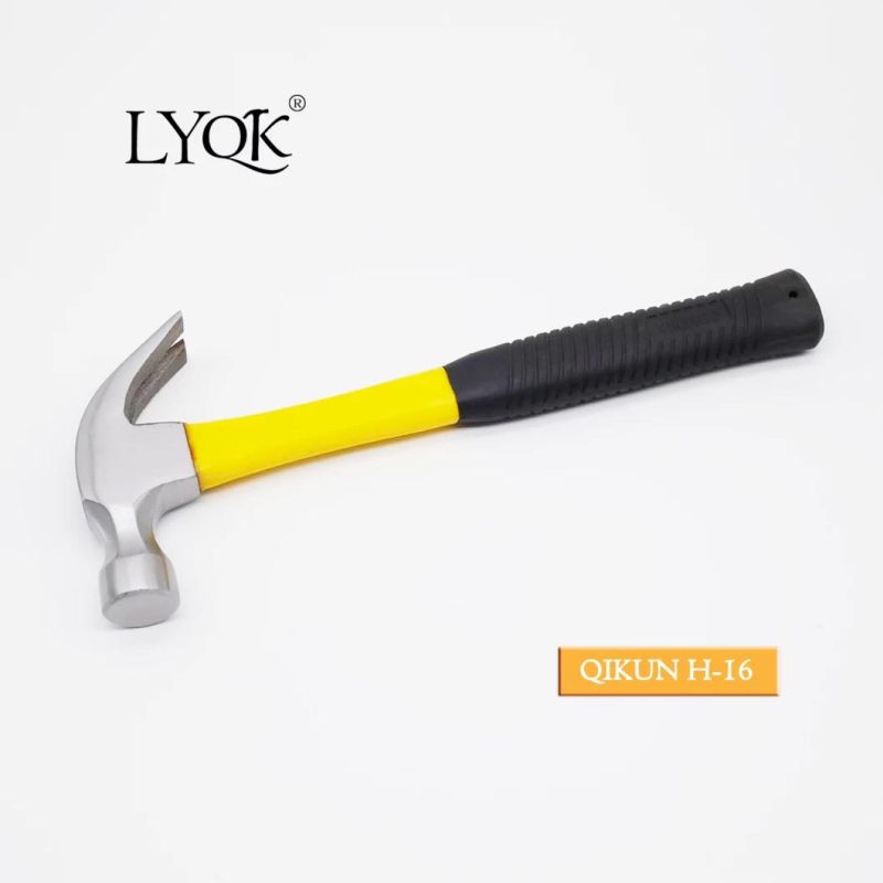 H-14 Construction Hardware Hand Tools Plastic Coating Handle German Type Claw Hammer