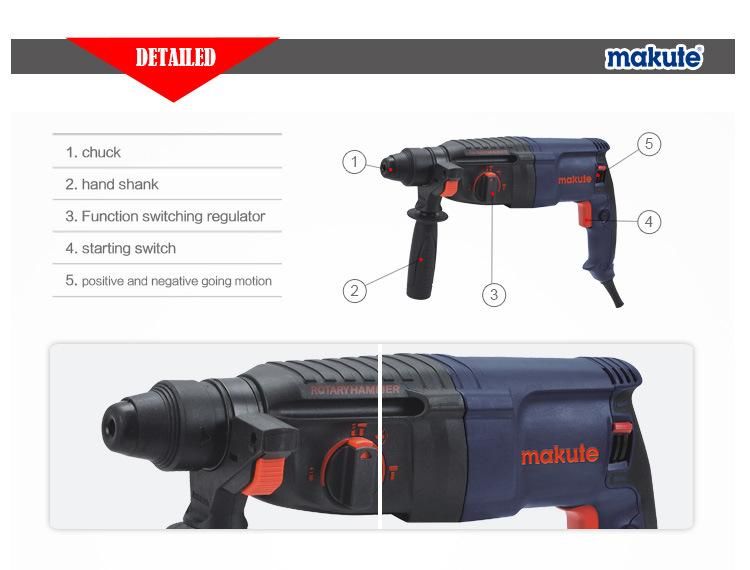 Makute Electric Impact Rotary Hammer Drill with Drill Bits