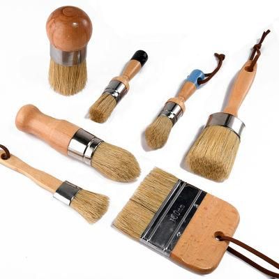 7PCS Chalk Wall Paint Brush Painting Brush Set Kit for Furniture&amp; Wall Painting