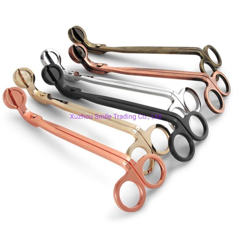 High Quality 4PCS Brass Candle Snuffer Set Stainless Steel Wick Trimmer Rose Gold Wick Dipper