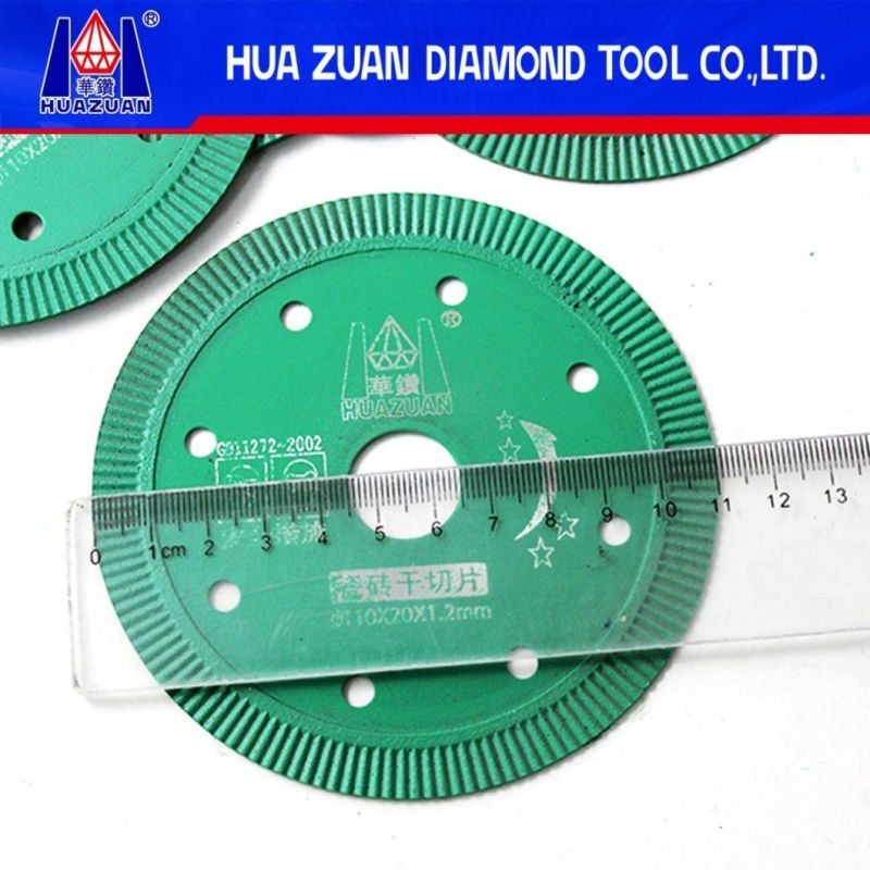 110mm Circular Turbo Blade for Dry Cutting Tiles