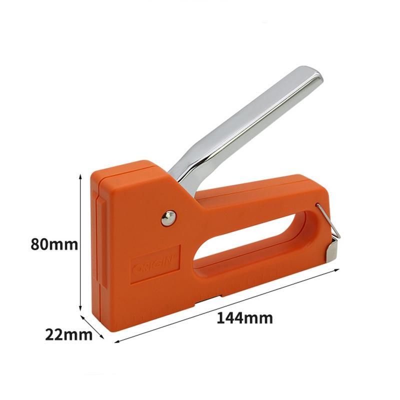 Economy Style Plastic Stapler Manual Staple Gun with Metal Handle