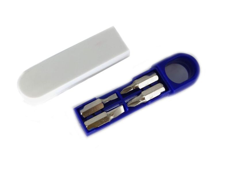 Mini Plastic Hand Screwdriver Tools Sets Keychain for Promotion