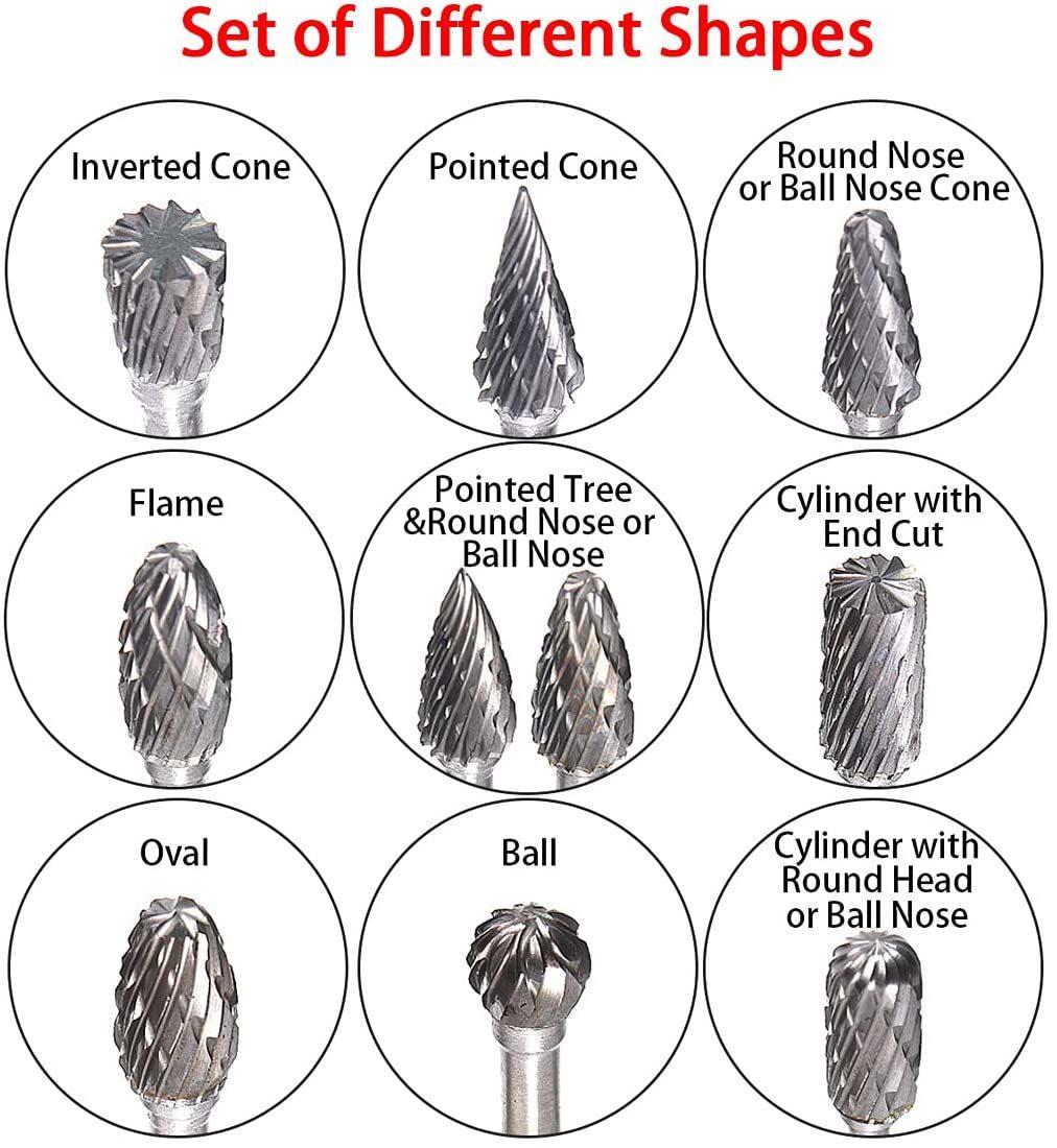 Type a Cylindrical Carbide Bur A0613 Tungstena Carbide Rotary Burrs